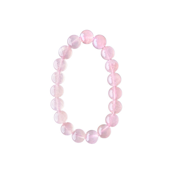 Rose quartz beaded bracelet